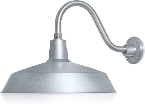 Miniatura 11 de 17 pulgadas. RLM Warehouse - Pantalla con brazo de cuello de cisne y bombilla Led A19 5000K de 9W