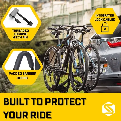 Miniatura 8 de Saris All Star 2 - Soporte para enganche de bicicleta con plataforma segura y fácil de cargar, brazos ajustables, enganche universal, bandejas