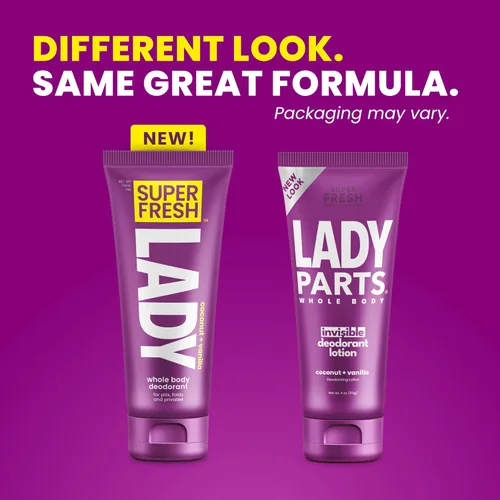 Miniatura 2 de Loción desodorante Super Fresh Lady Parts Clear protección para los senos, las partes íntimas, la entrepierna y la parte interior del muslo