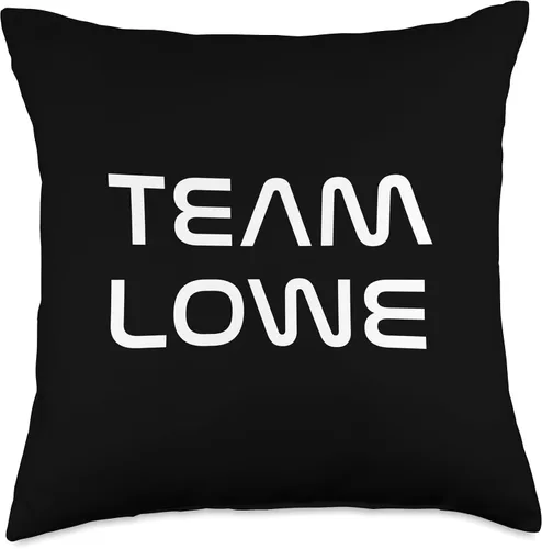 Miniatura 5 de Team Lowe Modern Futuristic White Font - Almohada de 16 x 16 pulgadas, multicolor