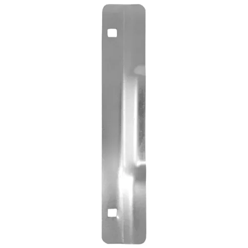 Latch Guard LG130Z - Placa de protección de pestillo de puerta de 1-3/4 x 10 pulgadas para puertas batientes, acero calibre 12, acabado cepillado
