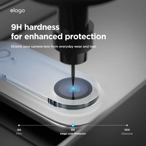 Miniatura 4 de elago Protector de lente de cámara de vidrio templado compatible con iPhone Air, resistente a los arañazos, antihuellas, fácil instalación