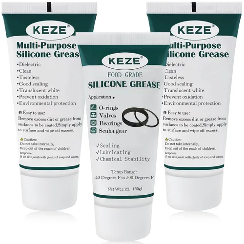 Miniatura 9 de KEZE Lubricante de piscina para junta tórica, grado alimenticio, impermeable, grasa para grifo de silicona para filtro de piscina, plomería, piezas