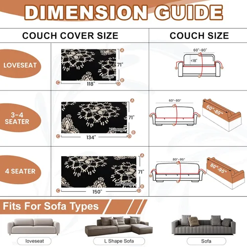 Miniatura 195 de STACYPIK Funda de sofá gris impermeable para perros, funda de sofá antideslizante para sofá de 3 cojines, funda seccional lavable para forma de L