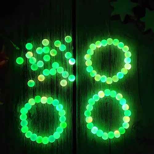 Miniatura 6 de 630 cuentas de vidrio para la fabricación de joyas, 24 colores de 0.315 pulgadas que brillan en la oscuridad, cuentas de vidrio para hacer pulseras