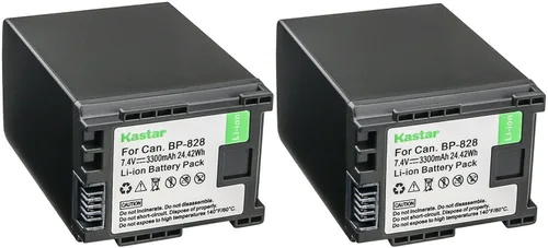 Miniatura 5 de Kastar Paquete de 1 batería BP-828 de 7.4 V 3300 mAh de repuesto para Canon BP-820 BP820, BP-828 BP828, cargador Canon CG-800 CG800, Canon VIXIA HF