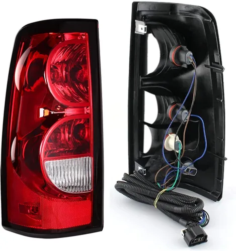 Miniatura 7 de Conjunto de faros delanteros y luces traseras compatible con 2003-2006 Chevy Silverado 1500 2500 3500, carcasa negra Silverado Classic 07, faro