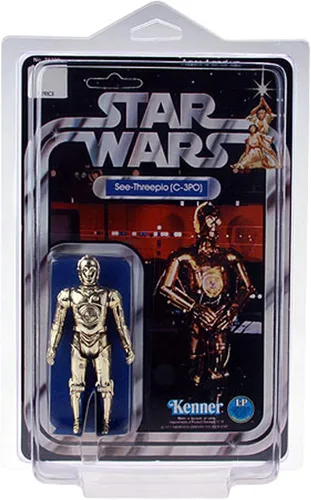 Miniatura 3 de Protech STAR2 Star Case Storage / Display for Deep Bubble Vintage and Modern Standard Style Star Wars Carded Figure, 6" W x 9" H x 2.625" D