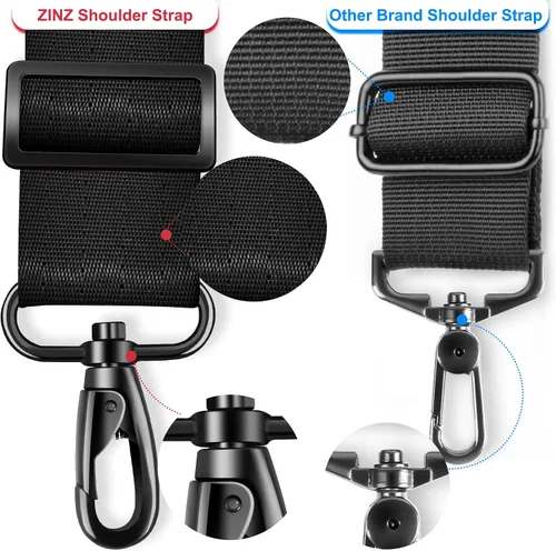 Miniatura 82 de ZINZ Correa de hombro universal de 59 pulgadas con almohadilla transpirable fija ultra gruesa, correa de hombro ajustable y resistente para bolsa