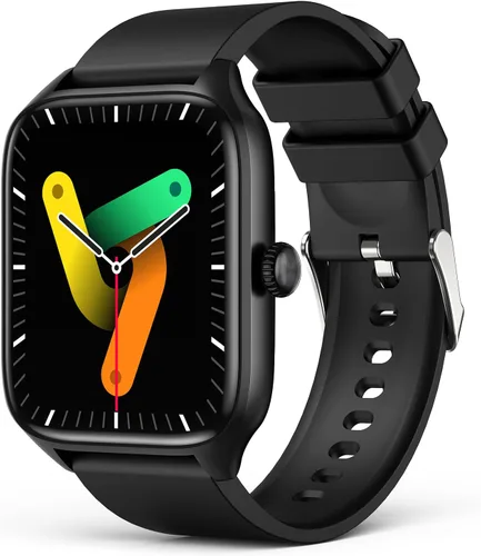 Relojes inteligentes para hombres y mujeres con llamada Bluetooth, rastreador de actividad física de 1.96 pulgadas, pantalla táctil completa HD con