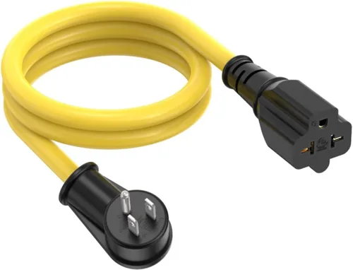 Miniatura 10 de Cable adaptador de enchufe doméstico de 1 pie de 12 AWG en ángulo recto de 15 amperios a 20 amperios, cable adaptador de enchufe de 90 grados Nema