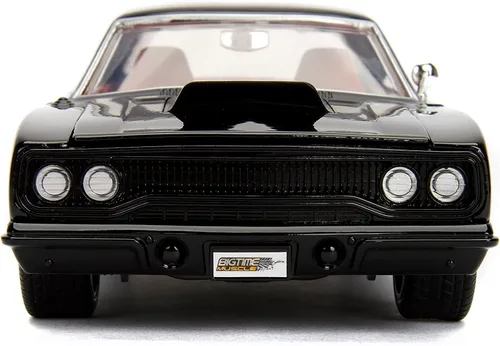 Miniatura 3 de Jada Big Time Muscle 1:24 1970 Plymouth Road Runner - Coche fundido a presión, juguetes para niños y adultos (negro)