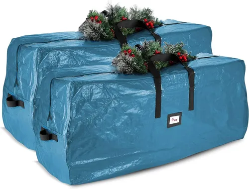 Miniatura 14 de Hearth & Harbor - Bolsa de almacenamiento para árbol de Navidad - Bolsa para árbol de Navidad artificial con asas reforzadas, cremallera doble