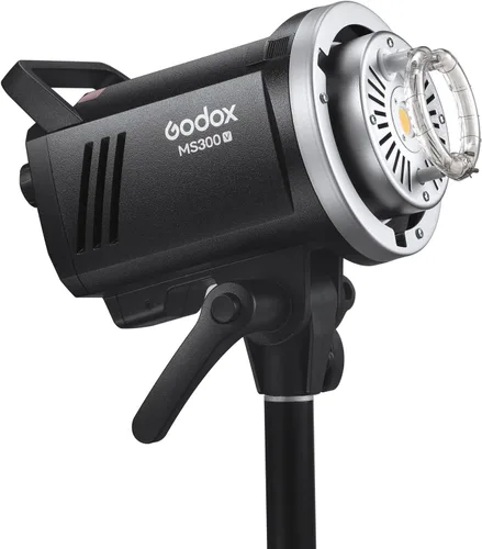 Miniatura 2 de Godox MS300V 300Ws GN58 Compact Studio Strobe Flash Monolight con montaje Bowens, lámpara de modelado LED, sistema inalámbrico X 2.4G, 5600K 1.3s