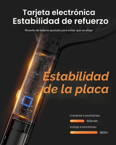 Miniatura 4 de GAIATOP - Matamoscas eléctrico, matamoscas con batería de 3800V de mano, raqueta matamoscas de 3 capas de protección para hogar, dormitorio, cocina