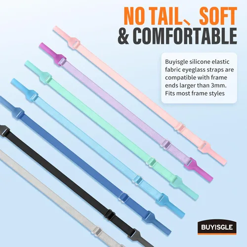 Miniatura 4 de Buyisgle Correa para Gafas de Niños - Correas sin Cola para Lentes de Sol Cordones para Niños Pequeños y Niñas - Soportes para Anteojos Alrededor