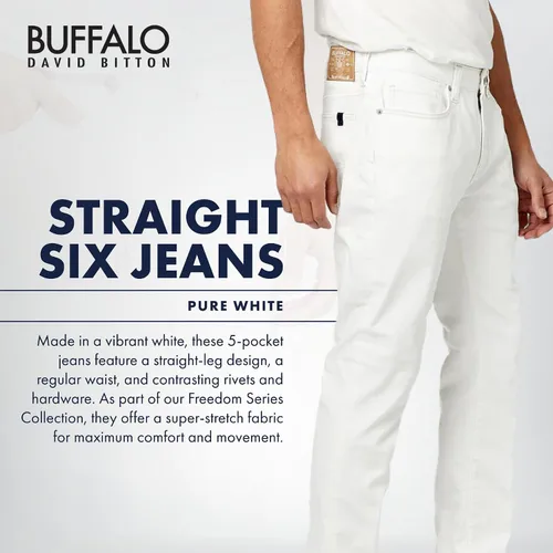 Miniatura 3 de Buffalo David Bitton Jeans Straight Six para hombre
