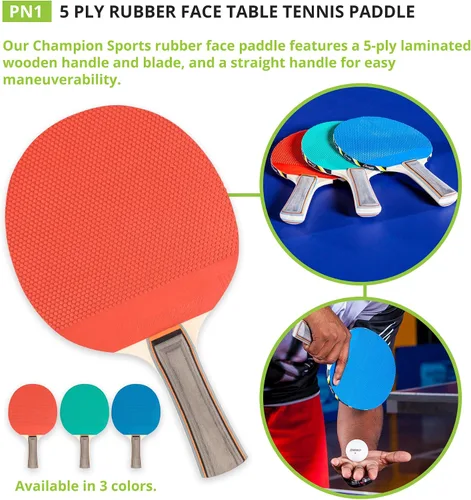 Miniatura 6 de Champion SportsChampion Sports PN2 Table Tennis Paddle