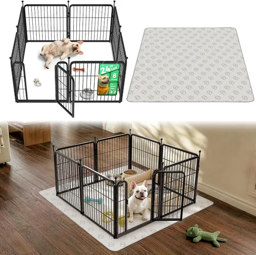 Miniatura 84 de FXW Rollick - Corralito para perros para patio, campamento con casa rodante, patentado, 24 pulgadas, 2 paneles