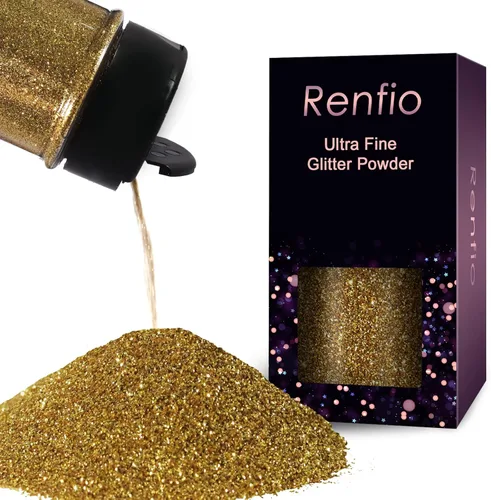 Miniatura 14 de Renfio Polvo de purpurina ultra fina de ópalo con purpurina metálica de 1.75 onzas (1.76 oz), copos de PET para manualidades, lentejuelas de 1/128