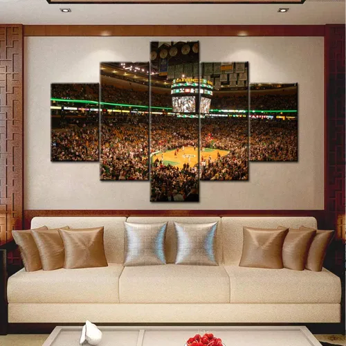 Miniatura 43 de Decoración de sala deportiva Memphis Grizzlies Imágenes para sala de estar, el foro FedEx en Memphis, pinturas de Tennessee, 5 piezas, lienzo, arte