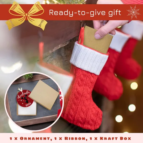 Miniatura 3 de FOURSTUFF Adornos de Porrista - Regalos de Porrista para Niñas, Noche de Graduados Porristas - Adorno Navideño de Porristas para Niñas Adolescentes