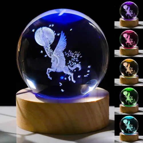 Miniatura 11 de Regalos de ajolote 3D para mujer, bola de cristal de 2.362 in, figuras de ajolote, decoración de animales de cristal, artículos de animales