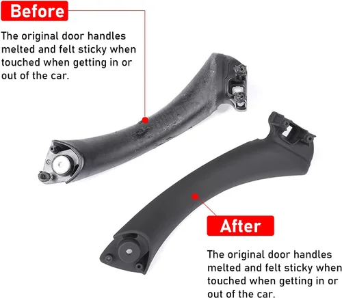 Miniatura 5 de Jaronx Compatible con BMW Serie 3 Manija de puerta E90/E91/E92/E93 2004-2011, juego de 6 piezas de repuesto de manija de puerta interior izquierda