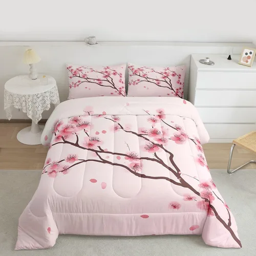 Miniatura 34 de Erosebridal - Juego de funda de edredón con flores de vaca de las Highlands, tamaño Queen, diseño de toro, juego de ropa de cama de ganado vacuno