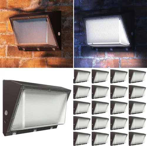 Miniatura 12 de Sunco - Paquete de pared LED de 120 W, sensor de fotocélula del anochecer al amanecer, industrial, regulable, impermeable, grado comercial