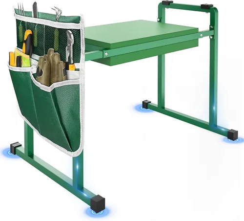 Miniatura 10 de Asiento para Rodilleras de Jardín, Diseño Estable y Antideslizante de 10.2" de Ancho Asiento para Rodilleras de Jardín con Asas, Taburete