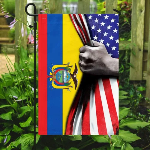 Miniatura 5 de Banderas-Bandera de Ecuador de Estados Unidos QNK464F, bandera de jardín (11.5 x 17.5 pulgadas) - Banderas de jardín de Estados Unidos de poliéster