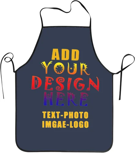Miniatura 21 de Delantal personalizado personalizado para mujeres y hombres, delantales de cocina para cocinero, nombre personalizado, texto, logotipo, imagen