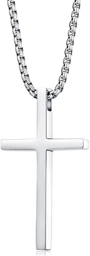 Rnivida Collar de cruz para hombres, collares de cruz cristiana 413 de Filipenses para hombres y niños, Metal, --
