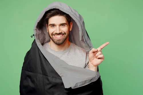 Miniatura 8 de Paquete de 10 sacos de dormir para adultos en clima frío a granel para personas sin hogar, 4 estaciones, cálidos o fríos, ligeros, para interiores