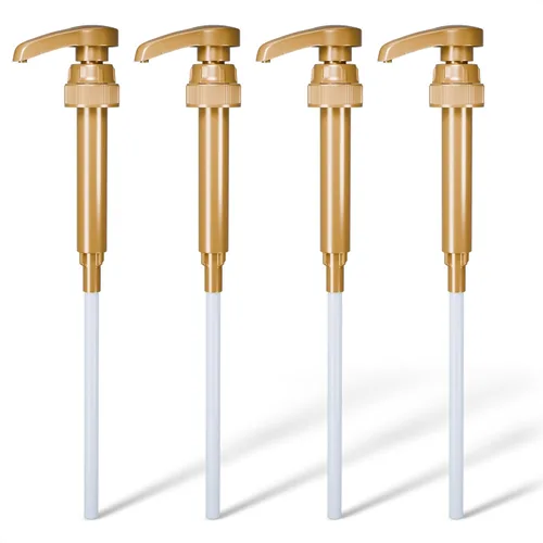 Dispensador de jarabe de café, 4 unidades, compatible con botellas de jarabe de vidrio Torani y Skinny de 25.4 onzas (25.4 fl oz), accesorios de