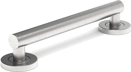 Miniatura 2 de Barra de agarre compatible con ADA, soporte de peso de 500 libras para seguridad en el baño (30,5 cm, níquel cepillado)
