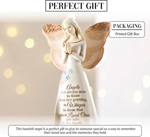 Miniatura 3 de Pavilion Gift Company 19044 Light Your Way Memorial Loved Ones Figura de Ángel, 9 Pulgadas, Color Arena