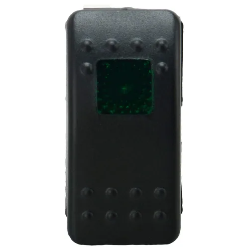 Miniatura 5 de Amarine Made 12v 20 Amp Impermeable LED On/Off Boat Marine SPST 3P Interruptor basculante con luz (verde)