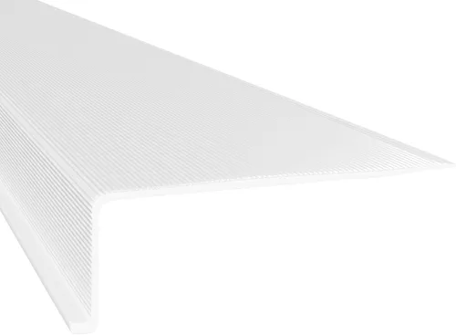 Miniatura 16 de KASTLITE Reemplazo de la cubierta de luz curvada debajo del gabinete, difusor de lente acrílico blanco liso para debajo del gabinete, 12 pulgadas