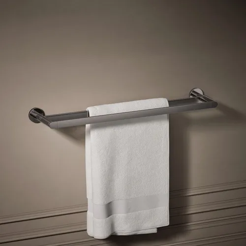 Miniatura 2 de Kohler K-73144-TT - Toallero de baño doble compuesto de 24 pulgadas, titanio Titanio vibrante.
