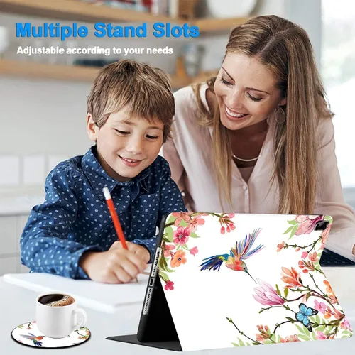 Miniatura 3 de Funda para iPad Mini, iPad Mini 1 2 3 4 5 y juego de posavasos, funda de piel sintética con soporte y apagado automático para iPad 5/4/3/2/1