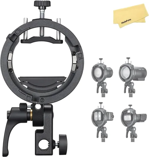 GODOX S3 Speedlite Bowens - Soporte para flash Godox V1 V100 V1Pro V860III TT350 AD100 AD200 AD300 Speedlite Strobe Flashes, soporte tipo S, control