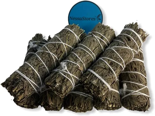 NESSASTORES - Paquete de incienso para manchas de artemisa de 4 pulgadas #JC-177 (6 piezas)