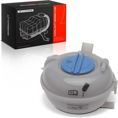 Miniatura 12 de A-Premium Tanque de depósito de recuperación de desbordamiento de refrigerante [con tapa] Compatible con Volkswagen Jetta, Golf, Golf Alltrack, Golf