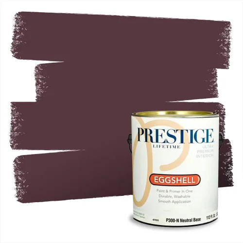 Miniatura 775 de Prestige Paints Pintura exterior e imprimación en uno, 1 galón, plano, coincidencia comparable de Valspar* Amber Rose*