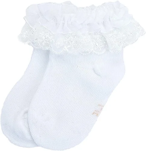 Miniatura 2 de Baby Girls Princess Frilly Lace Ruffle Socks 3 Pack Months