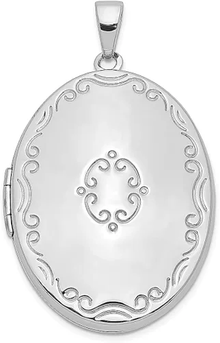 Collar de plata de ley 925 con borde de desplazamiento de 1299in ovalado con 4 fotos para la familia cadena con dije de medallón que sostiene fotos
