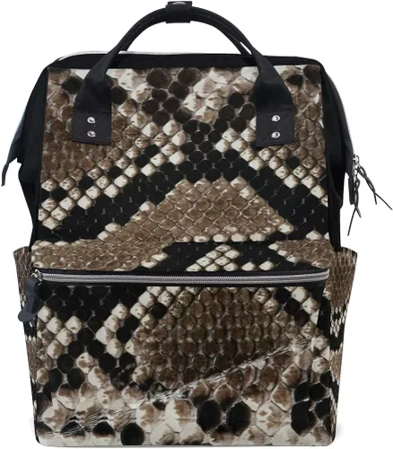 Miniatura 12 de Bolsa de pañales para bebés de gran capacidad, estilista de peluquería, tijeras de impresión duradera multifunción mochila de viaje, Alien Planeta