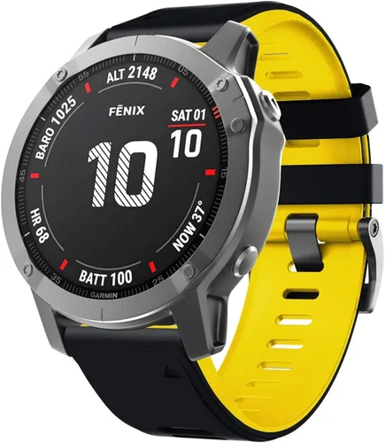 Miniatura 3 de COOVS Correa de silicona de liberación rápida de 1.024 in y 0.866 in para Garmin Fenix 7 7X 6X Pro 5X 3 3HR Easyfit para reloj Garmin Fenix 6 6 Pro